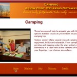 front page of camping lesson